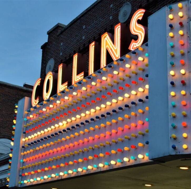 Collins Theater outside